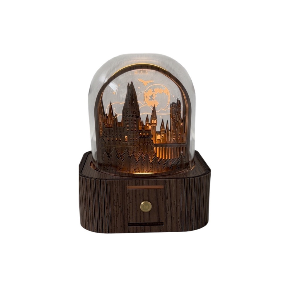 Harry Potter Wood Orgel Touch Mood Lamp‎ Wood Music Box Rechargeable Lighting